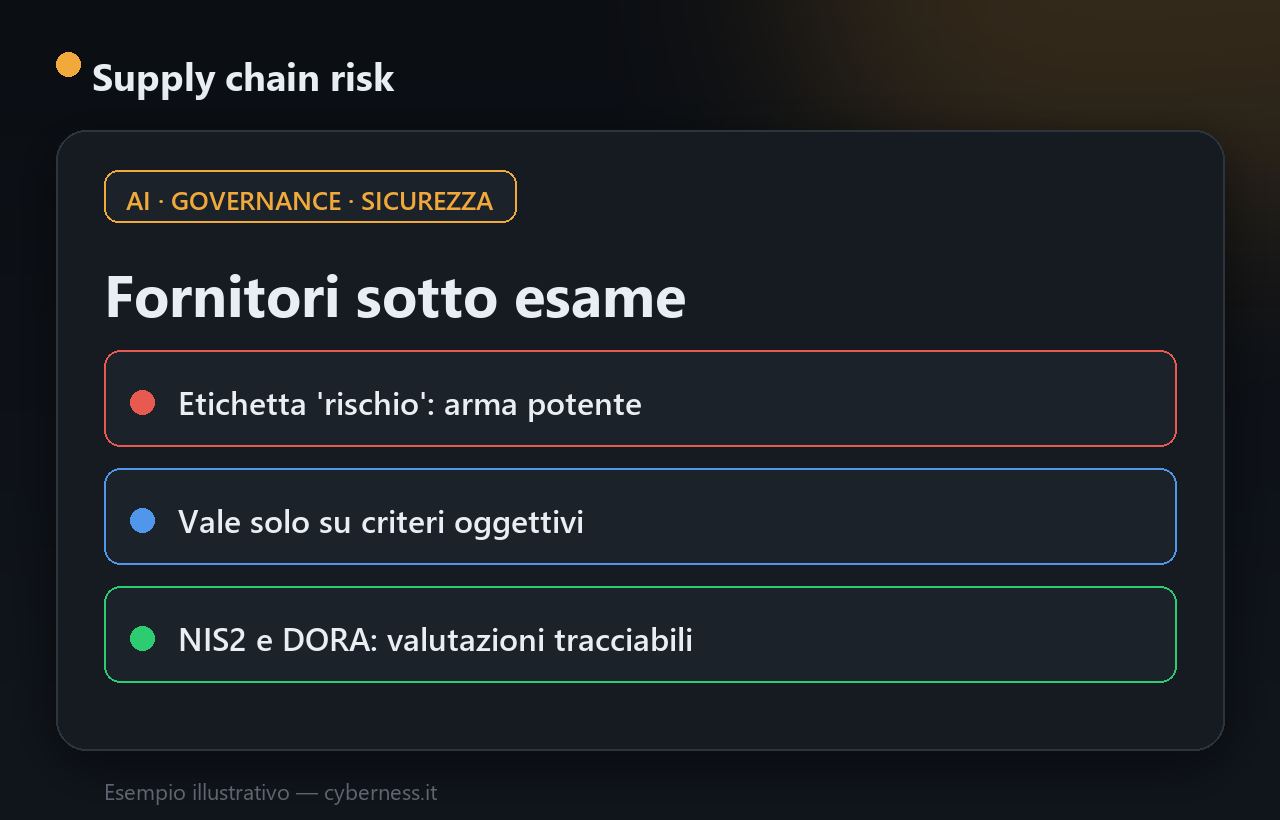Anthropic e il Pentagono: la sentenza sul 'rischio supply chain' e cosa insegna