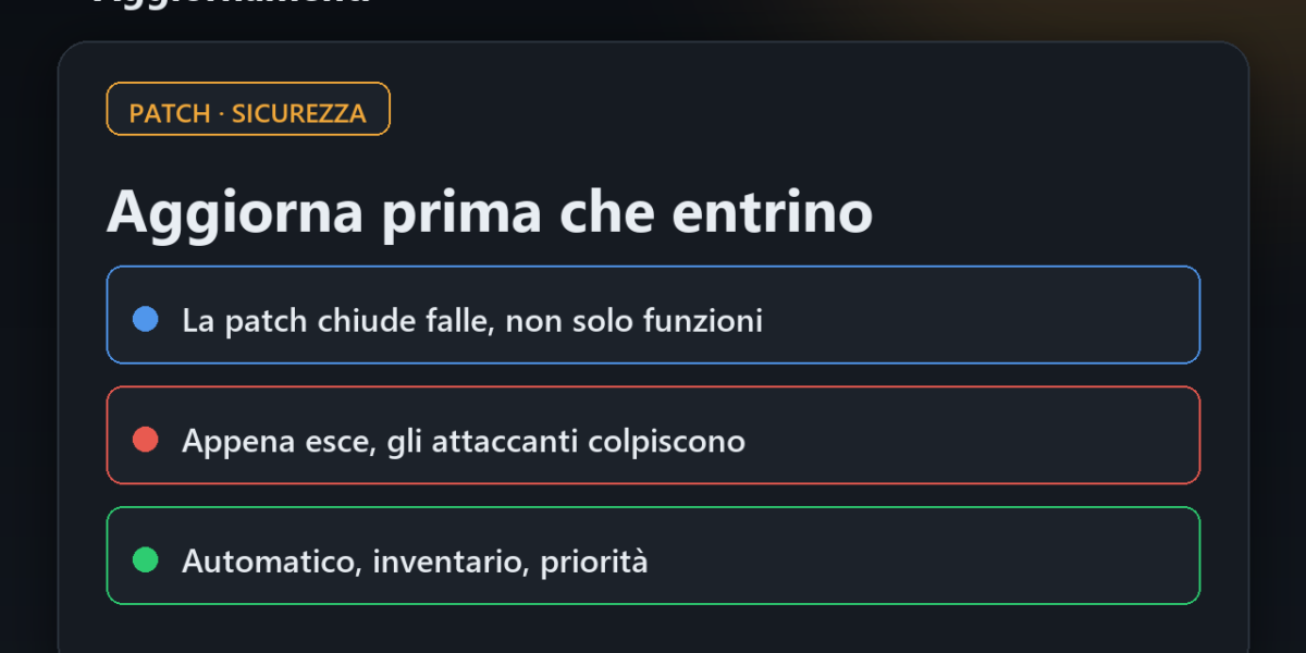 Aggiornamenti software: perché installarli subito